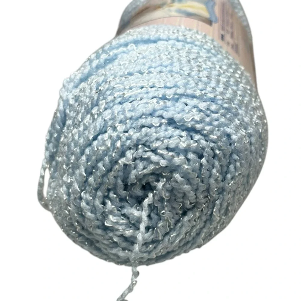 Bernat Baby Coordinates Yarn Soft Blue Blanket Yarn Full Skien 5.6oz 160g 01009